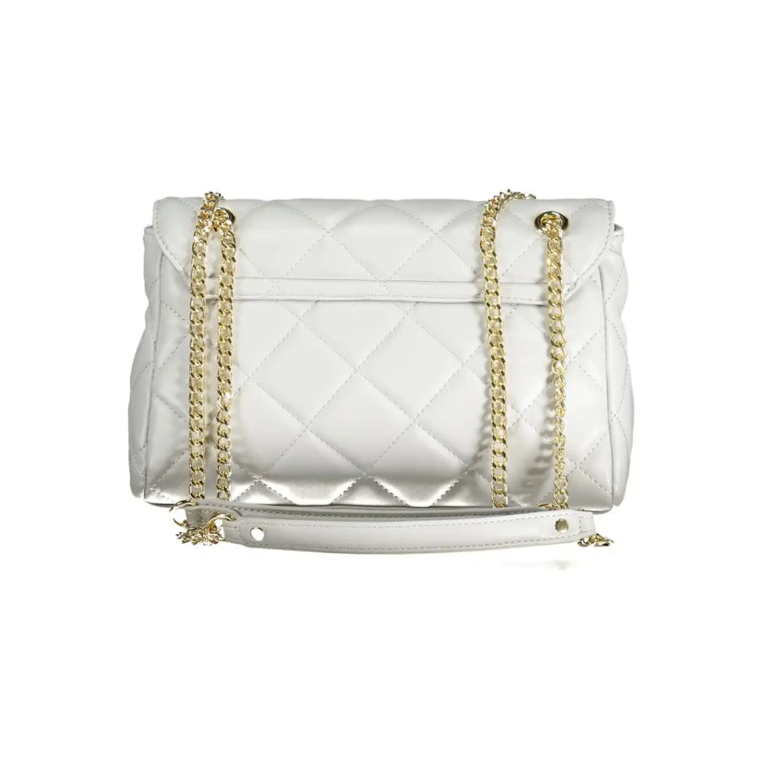 Women’s Mario Valentino Gray Polyurethane Bag with Chain Shoulder Handle