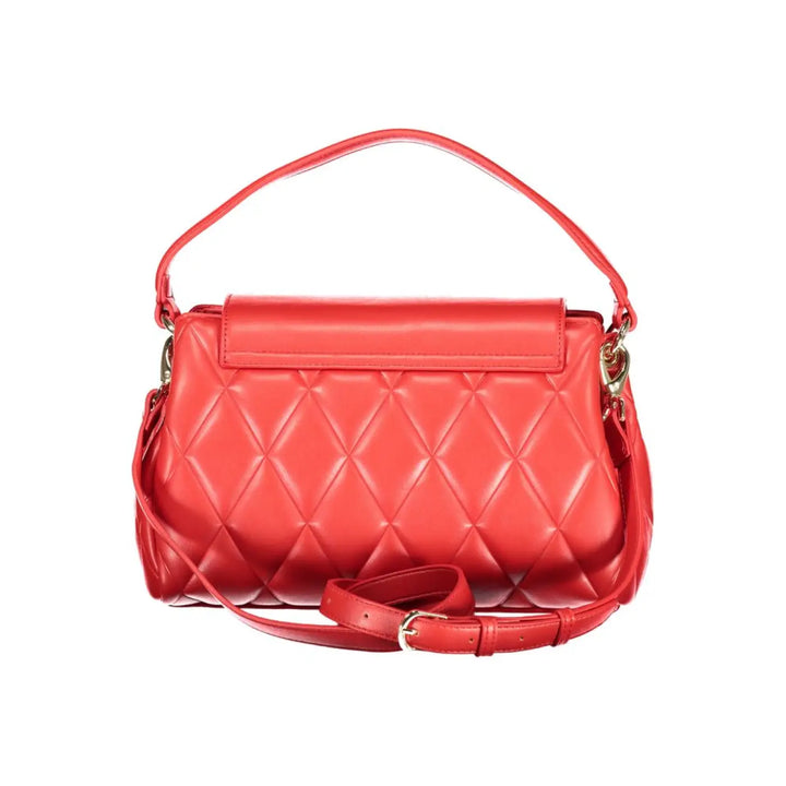 Women’s Mario Valentino Rosso Polyurethane Bag with Adjustable Shoulder Strap