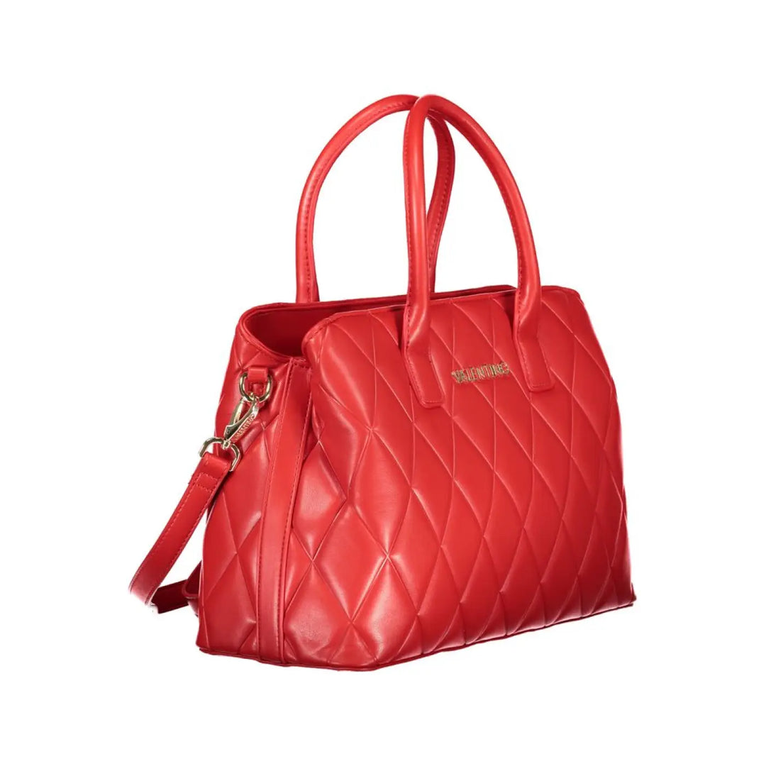 Women’s Mario Valentino Rosso Polyurethane Bag with Handles and Compartments