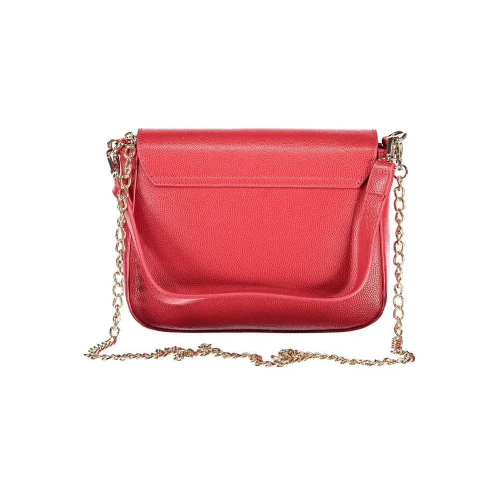 Women’s Mario Valentino Rosso Polyurethane Bag with Removable Shoulder Strap