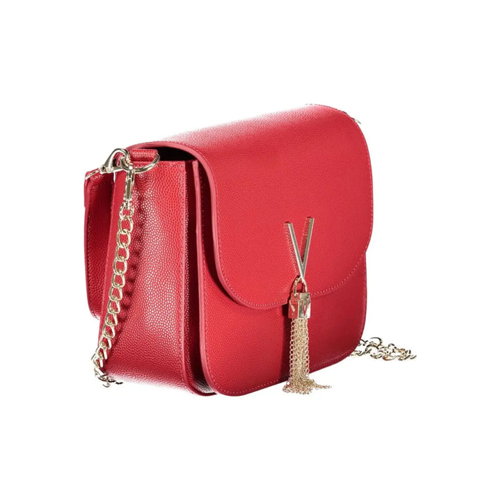 Women’s Mario Valentino Rosso Polyurethane Bag with Removable Shoulder Strap