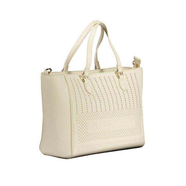 Women’s Mario Valentino White Polyurethane Womens Bag with Handles