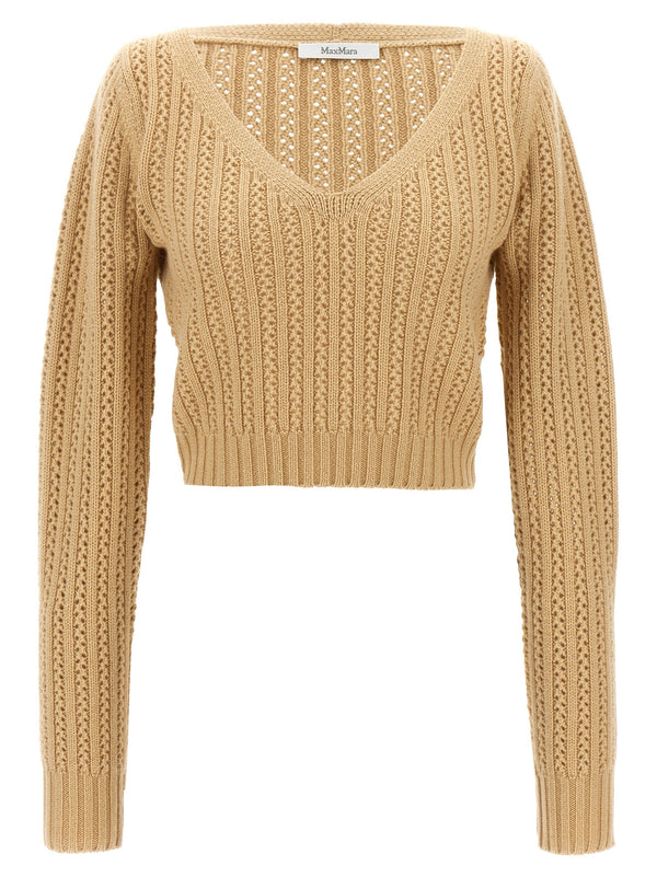 Women’s Max Mara Beige Wool Cardigan