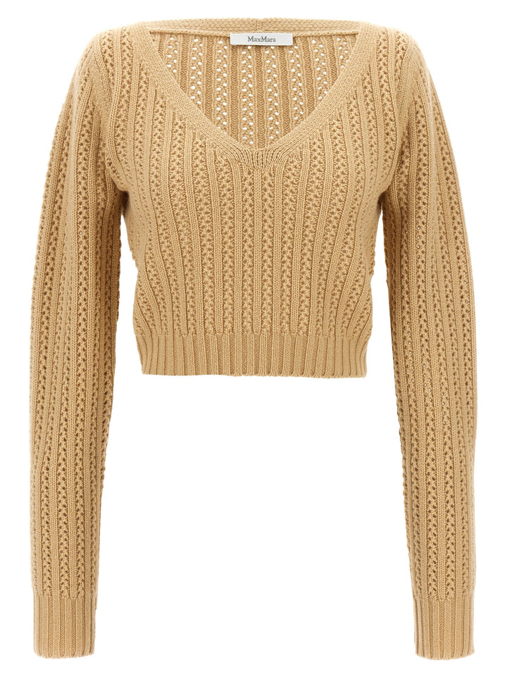 Women’s Max Mara Beige Wool Cardigan