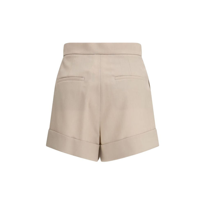 Women’s Max Mara Bicolor Wool Bermuda Shorts