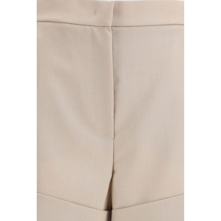 Women’s Max Mara Bicolor Wool Bermuda Shorts