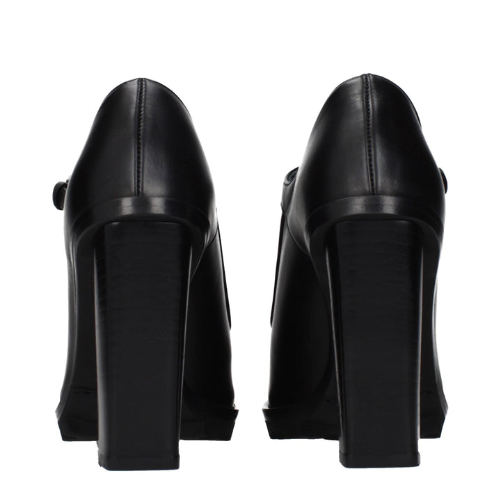Women’s Max Mara Black Leather High Heel Pumps
