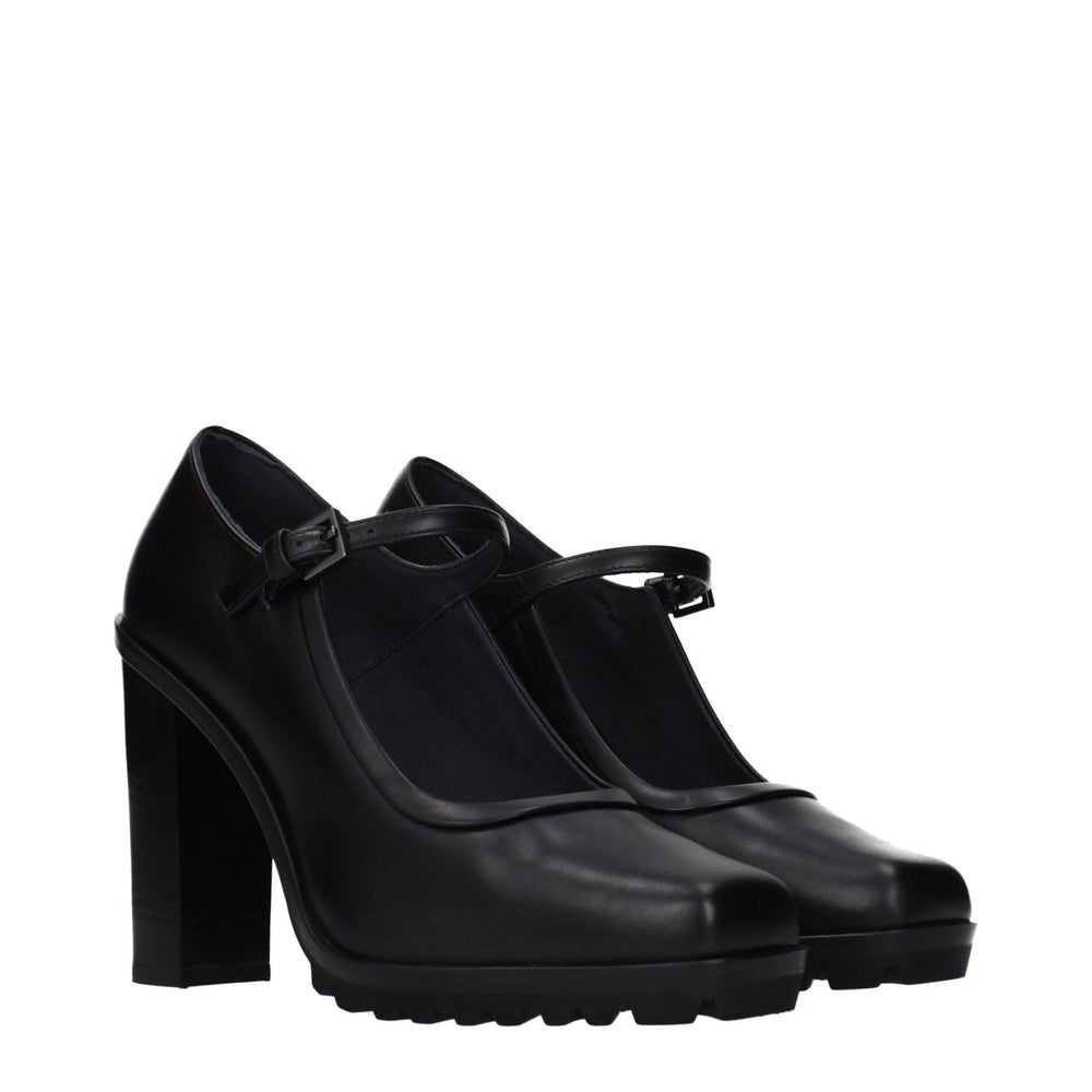 Women’s Max Mara Black Leather High Heel Pumps