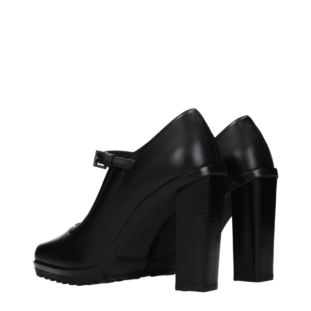 Women’s Max Mara Black Leather High Heel Pumps