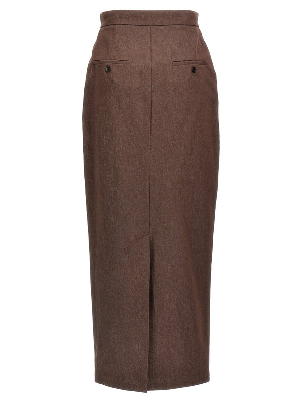 Women’s Max Mara Brown Cotton Mini Skirt