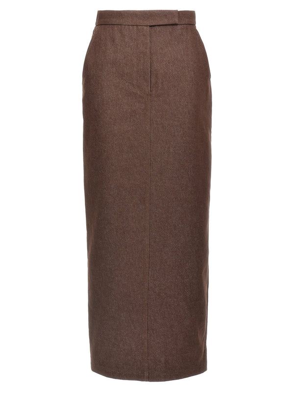 Women’s Max Mara Brown Cotton Mini Skirt