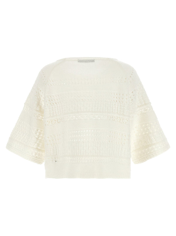Women’s Max Mara White Cotton Cardigan