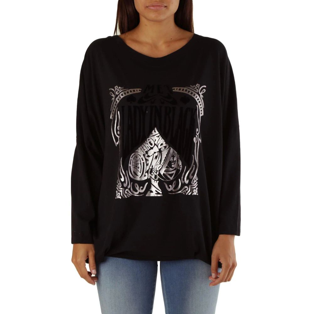 Women’s Met Black Viscose Sweatshirt