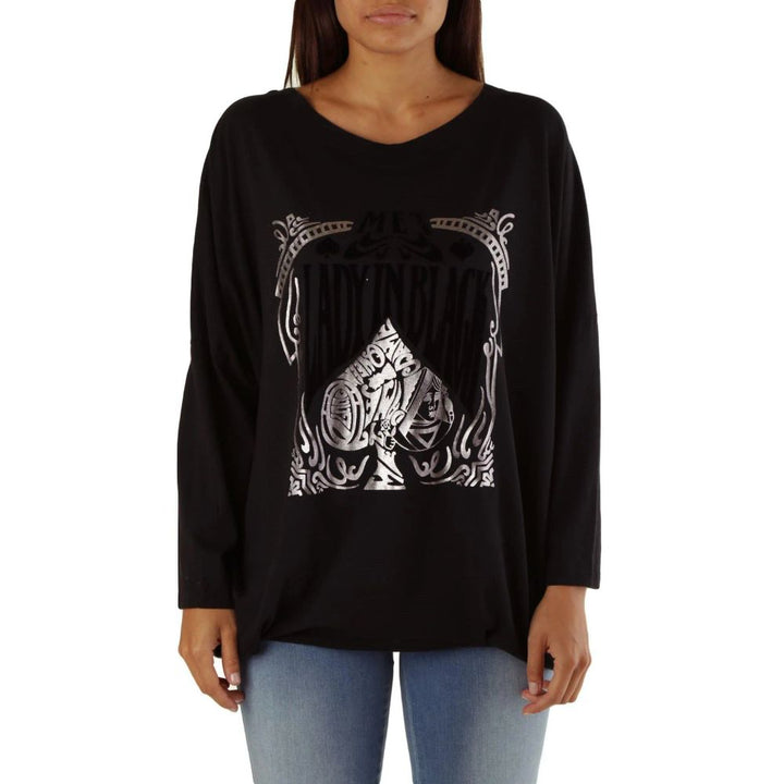Women’s Met Black Viscose Sweatshirt