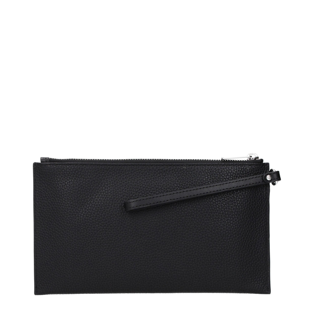 Women’s Michael Kors Black Leather Clutch Bag