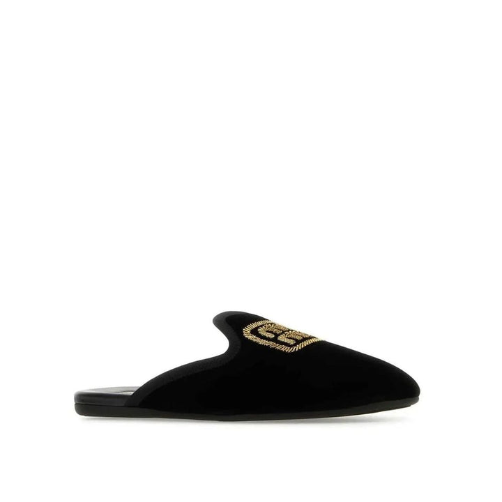 Women’s Miu Black Calfskin Mules