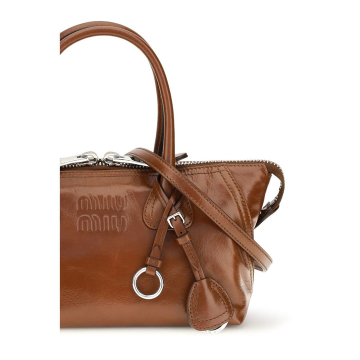 Women’s Miu Brown Calf Leather Bos Taurus Handbag