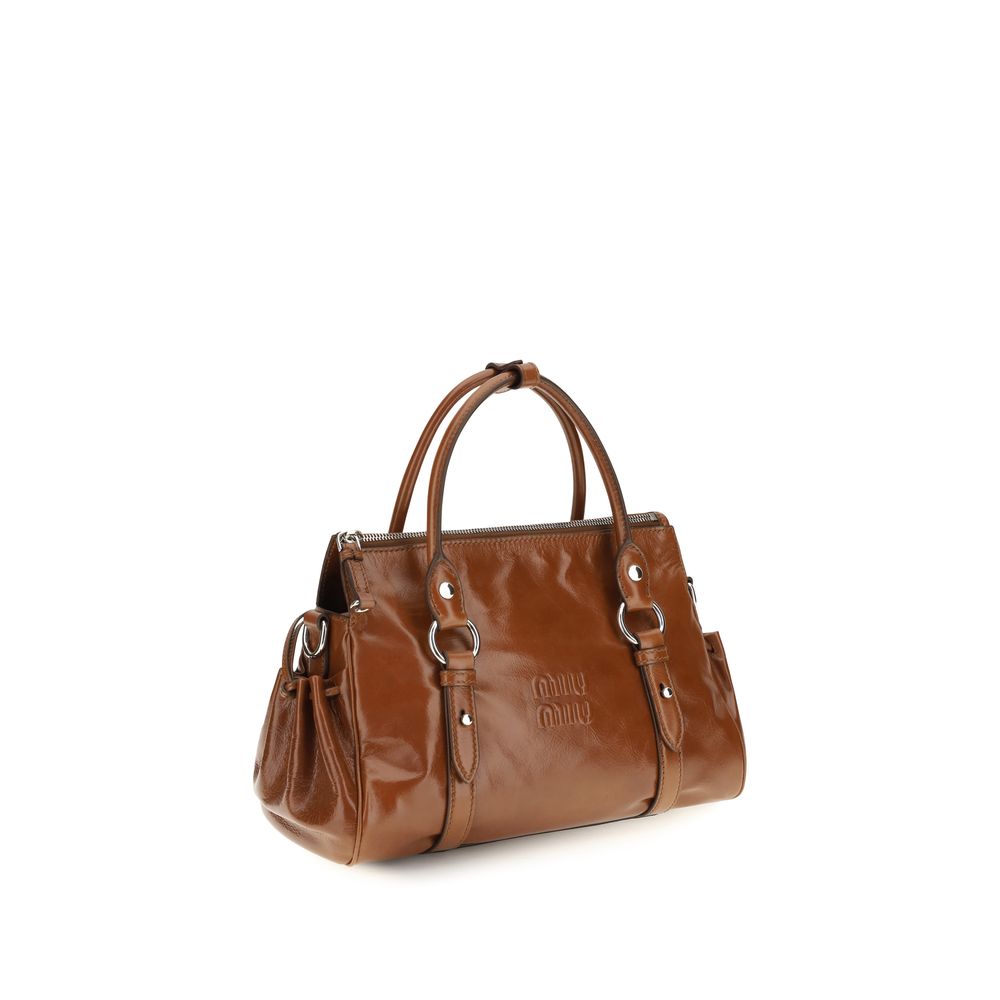 Women’s Miu Brown Calf Leather Bos Taurus Handbag