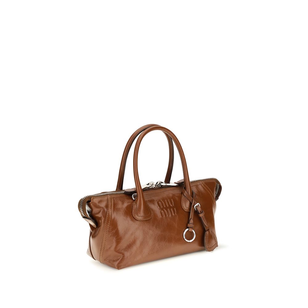 Women’s Miu Brown Calf Leather Bos Taurus Handbag