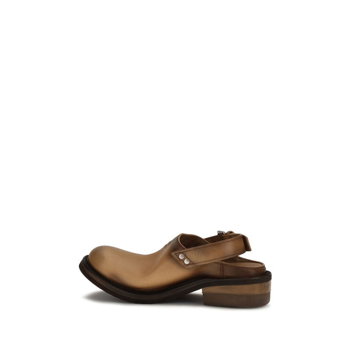 Women’s Miu Brown Calf Leather Bos Taurus Mules