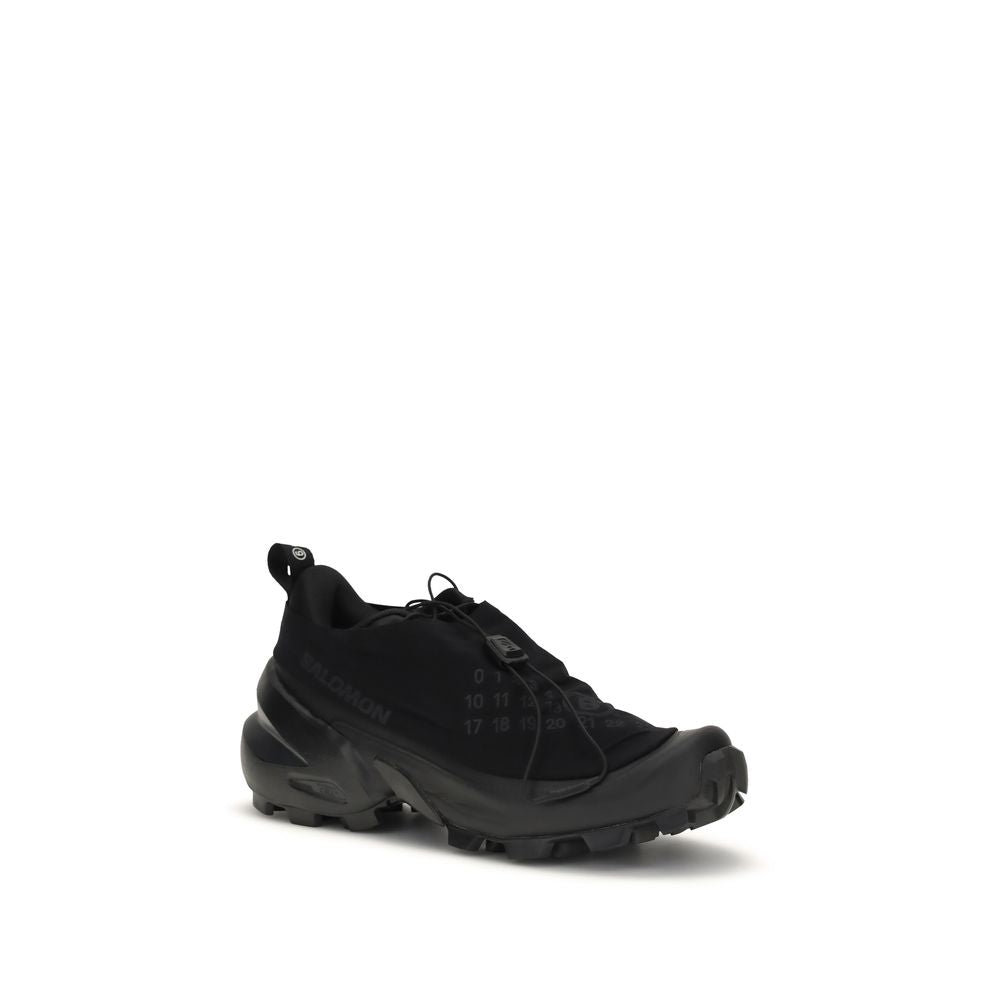 Women’s Mm6 Black Nylon Athletic Sneakers