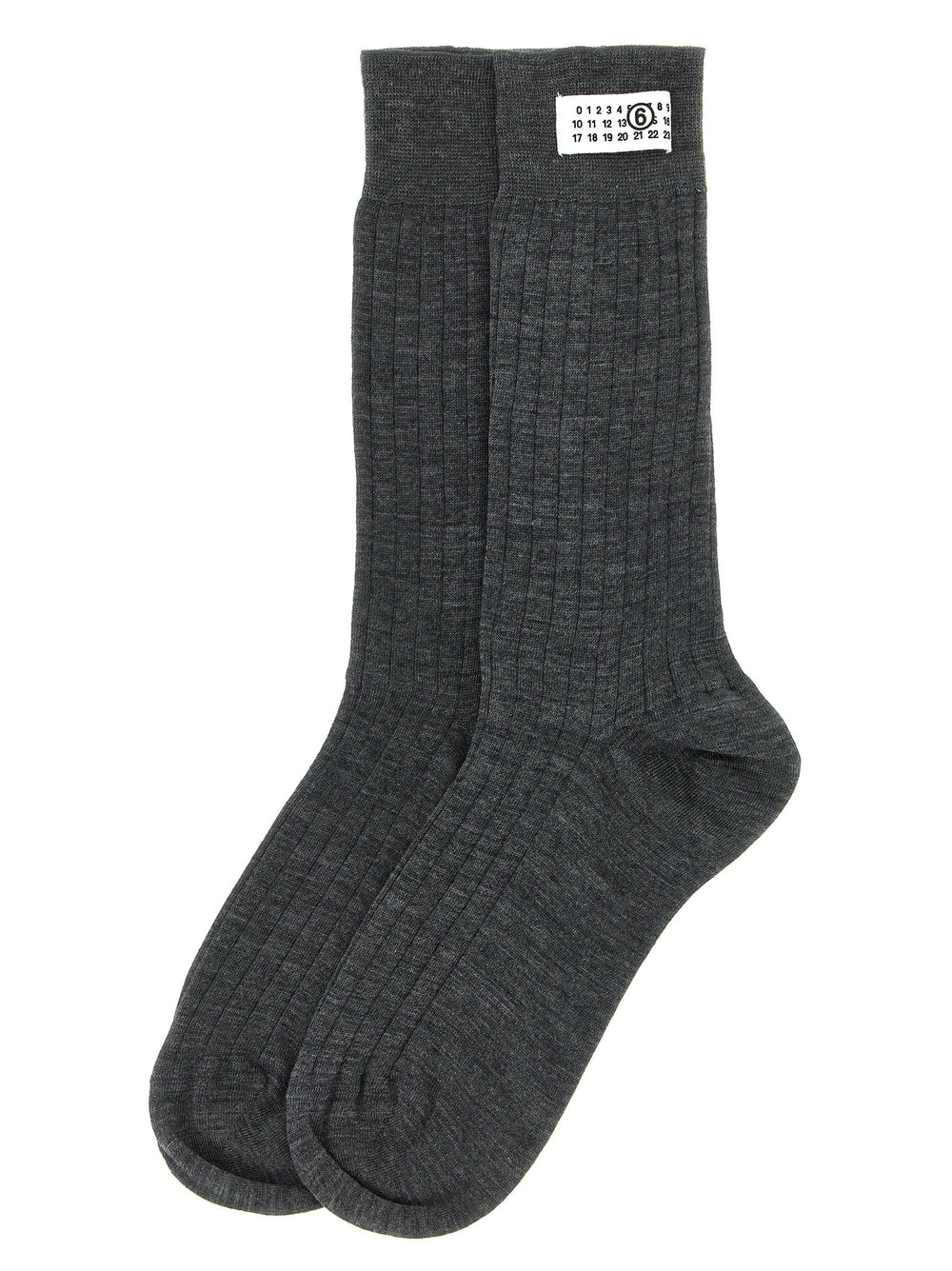 Women’s Mm6 Maison Margiela Gray Wool Socks