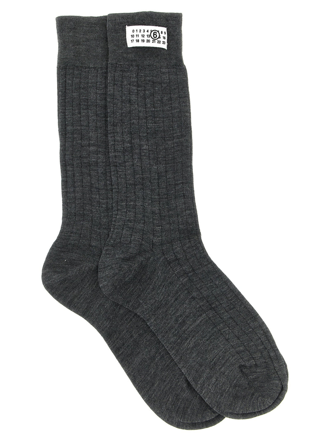 Women’s Mm6 Maison Margiela Gray Wool Socks