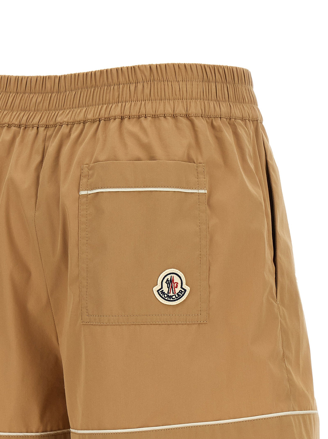 Women’s Moncler Beige Nylon Bermuda Shorts