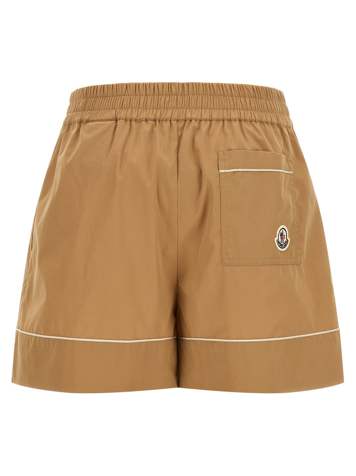 Women’s Moncler Beige Nylon Bermuda Shorts