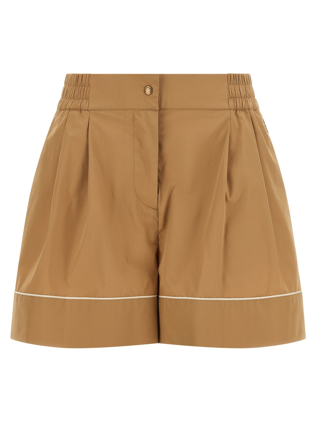 Women’s Moncler Beige Nylon Bermuda Shorts