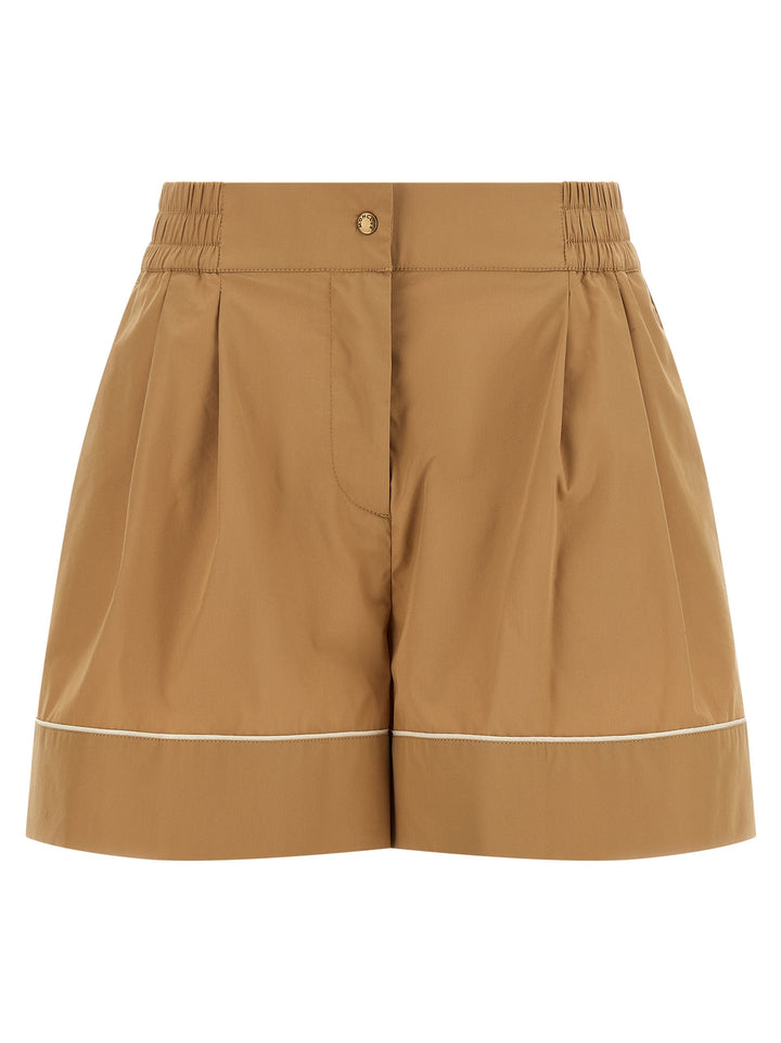 Women’s Moncler Beige Nylon Bermuda Shorts