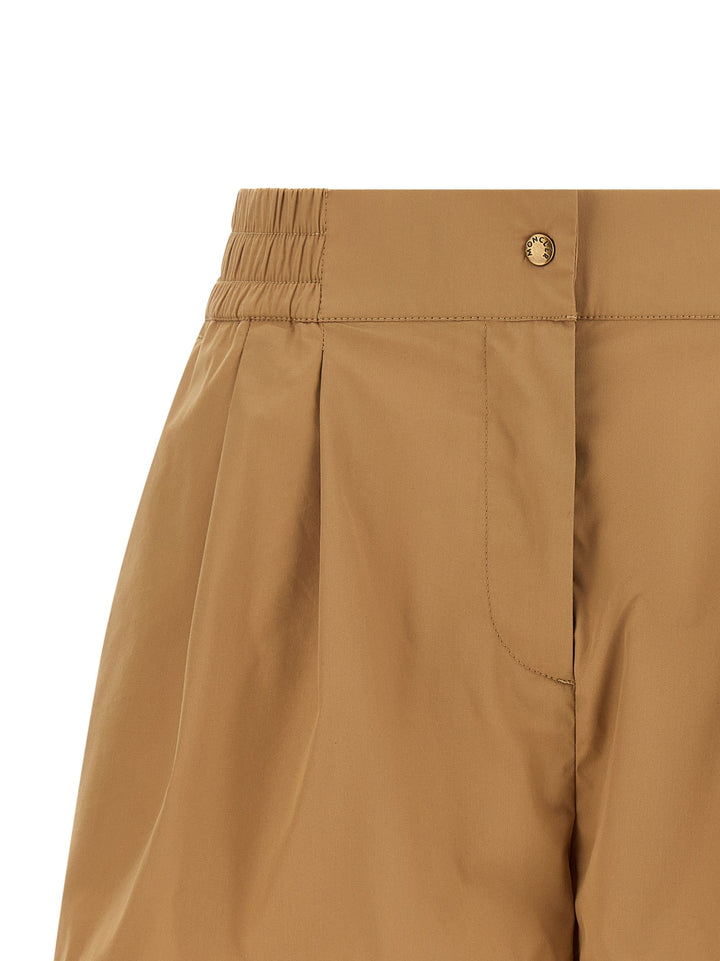 Women’s Moncler Beige Nylon Bermuda Shorts
