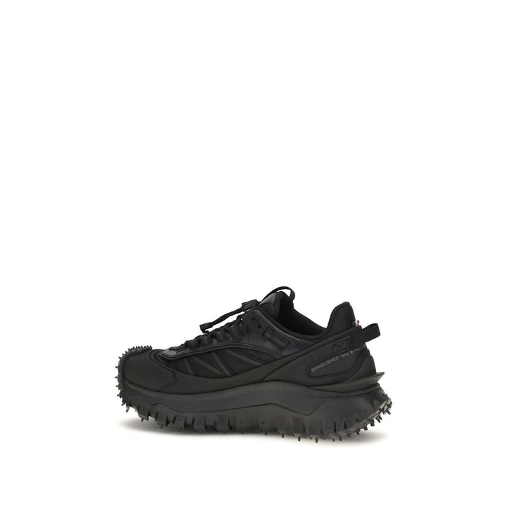 Women’s Moncler Black Calf Leather Bos Taurus Athletic Sneakers