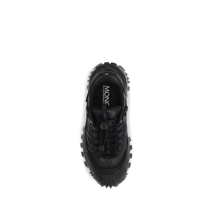 Women’s Moncler Black Calf Leather Bos Taurus Athletic Sneakers