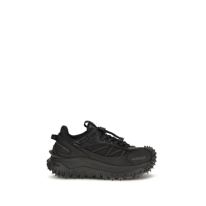 Women’s Moncler Black Calf Leather Bos Taurus Athletic Sneakers