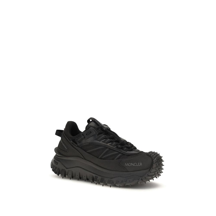 Women’s Moncler Black Calf Leather Bos Taurus Athletic Sneakers