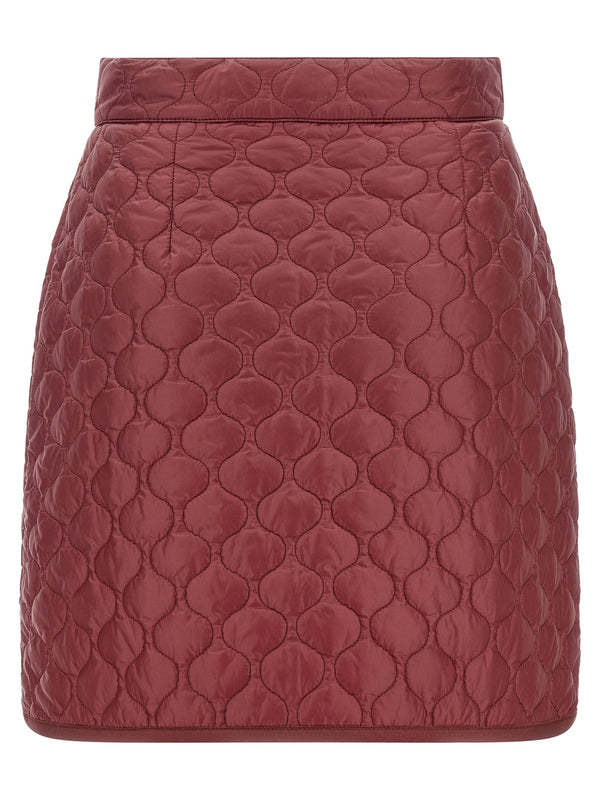 Women’s Moncler Bordeaux Polyamide Long Skirt