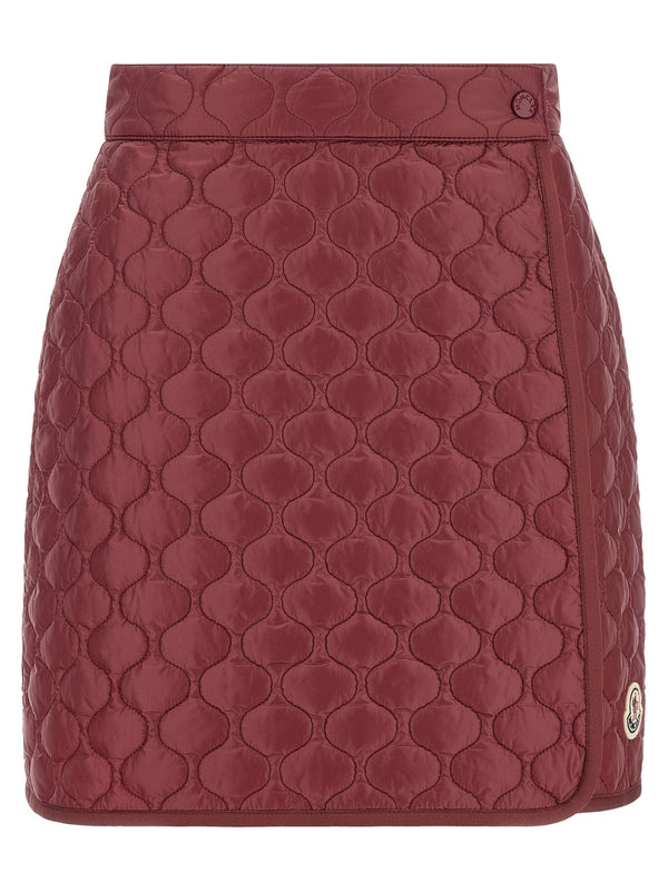 Women’s Moncler Bordeaux Polyamide Long Skirt