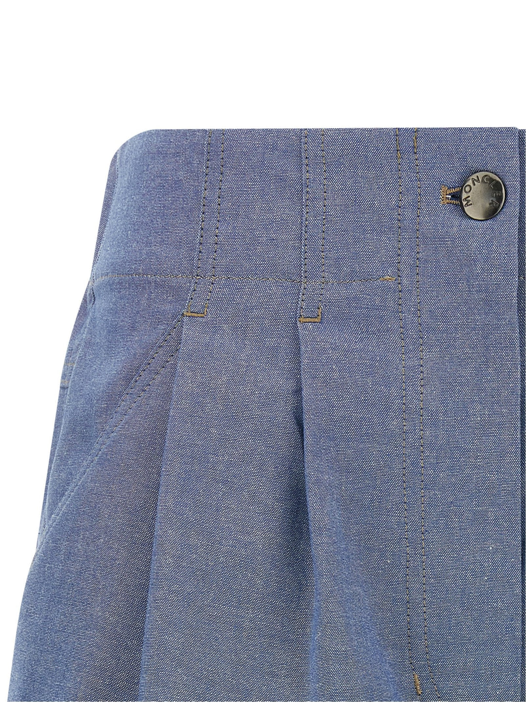 Moncler Grenoble Blue Cotton Bermuda Shorts