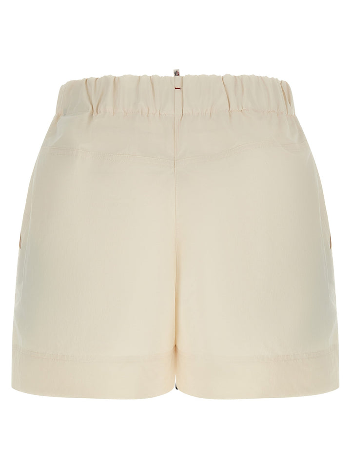 Moncler Grenoble White Polyester Bermuda Shorts