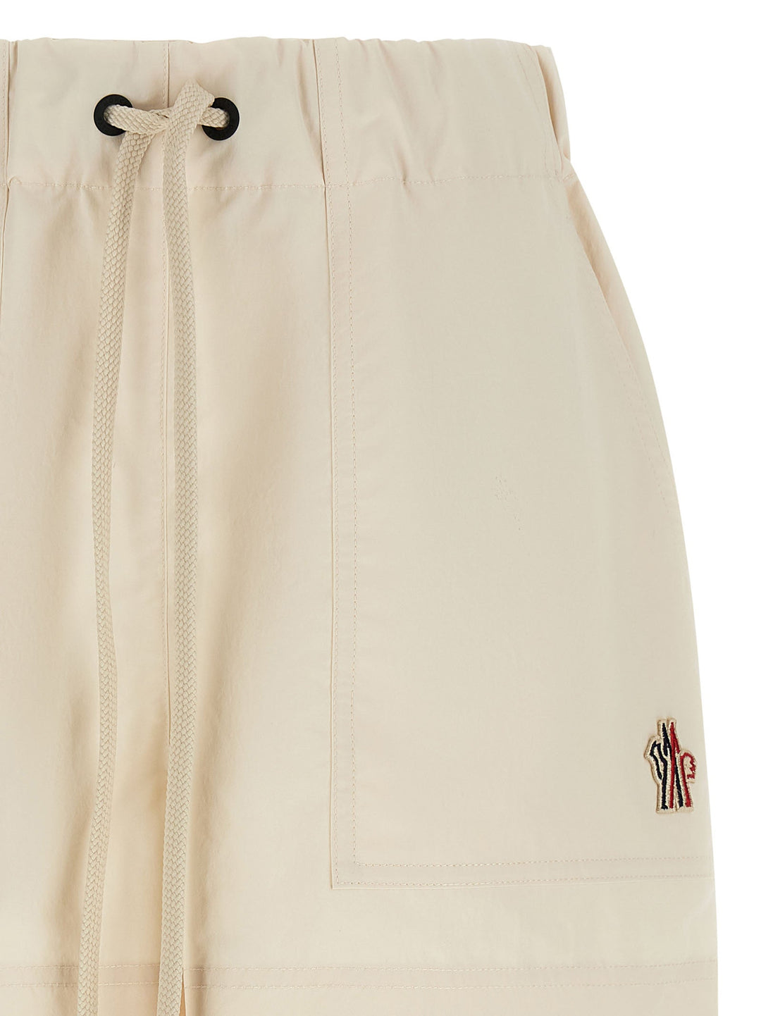 Moncler Grenoble White Polyester Bermuda Shorts