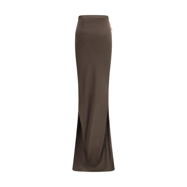 Women’s Moncler x Rick Owens Brown Cotton Long Skirt