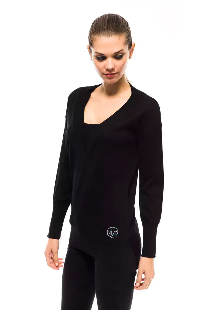 Women’s Montana Blu Black Wool Women Sweater