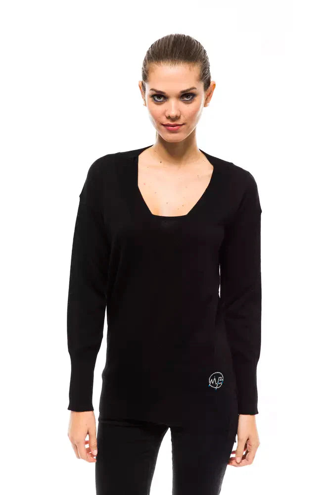 Women’s Montana Blu Black Wool Women Sweater