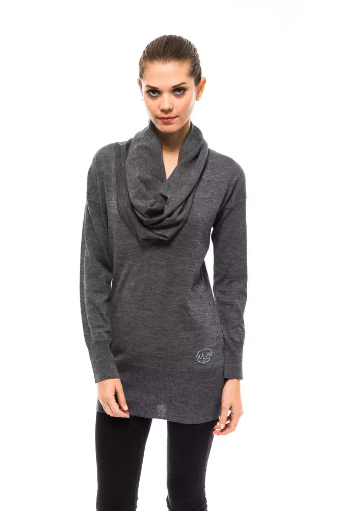 Women’s Montana Blu Gray Wool Women Sweater