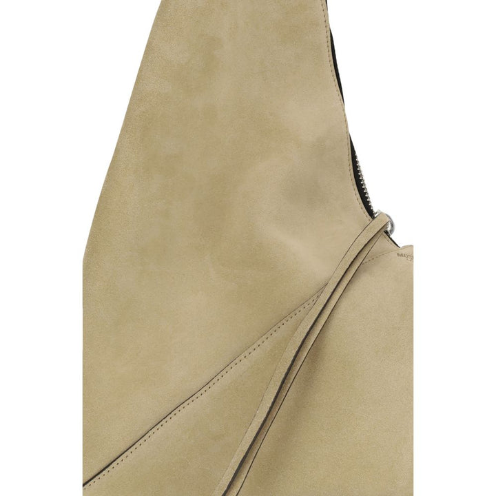 Women’s Moschino Beige Suede Leather Shoulder Bag