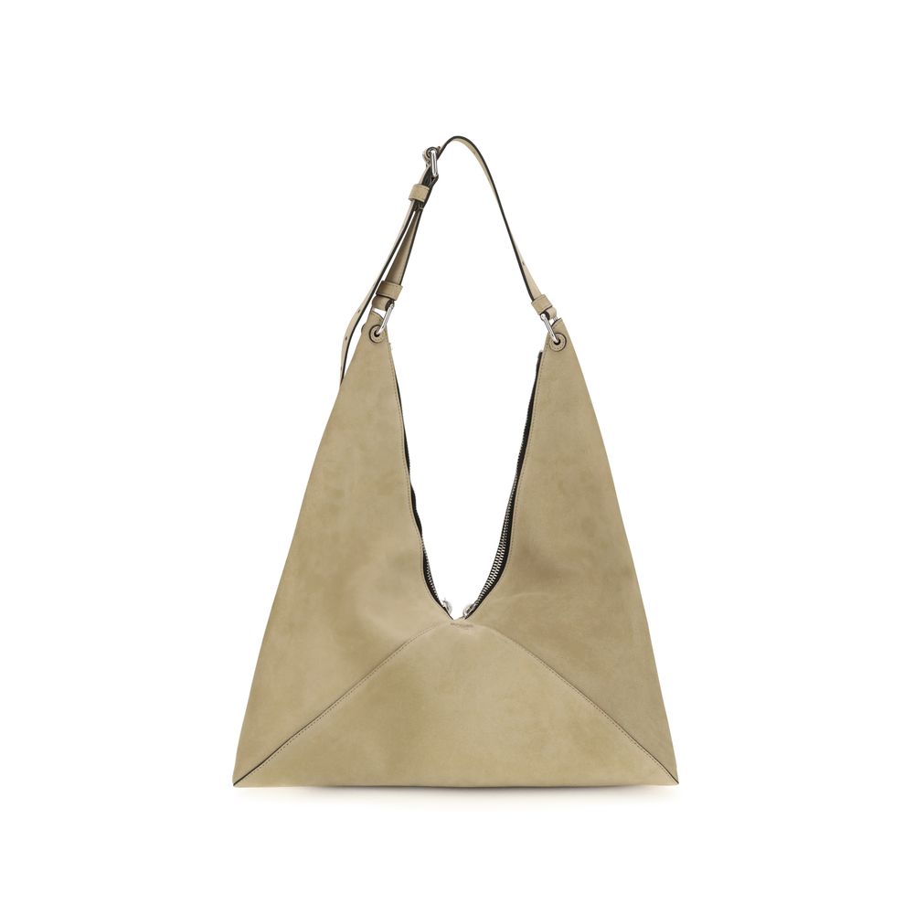 Women’s Moschino Beige Suede Leather Shoulder Bag