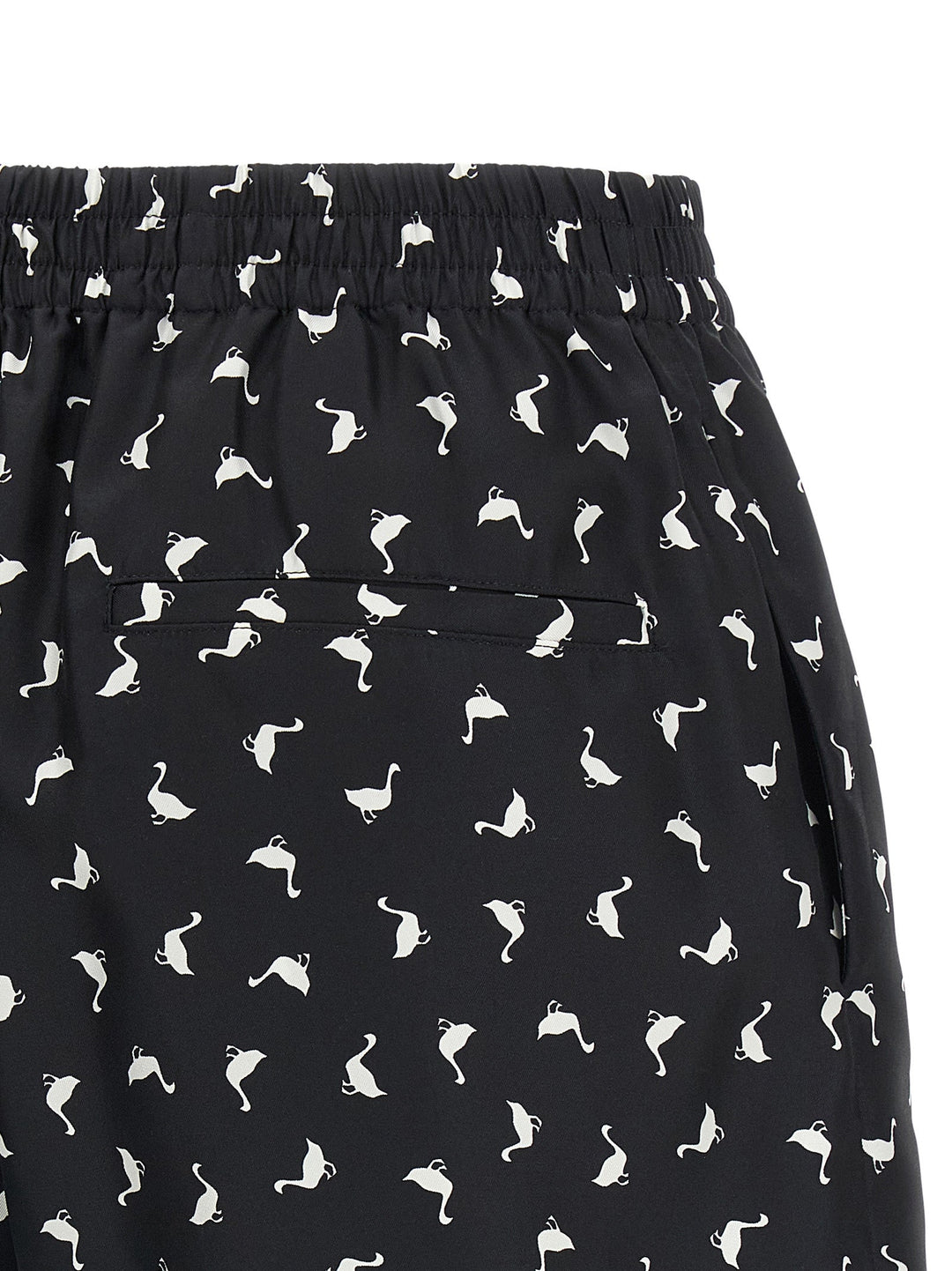 Women’s Moschino Bicolor Silk Bermuda Shorts