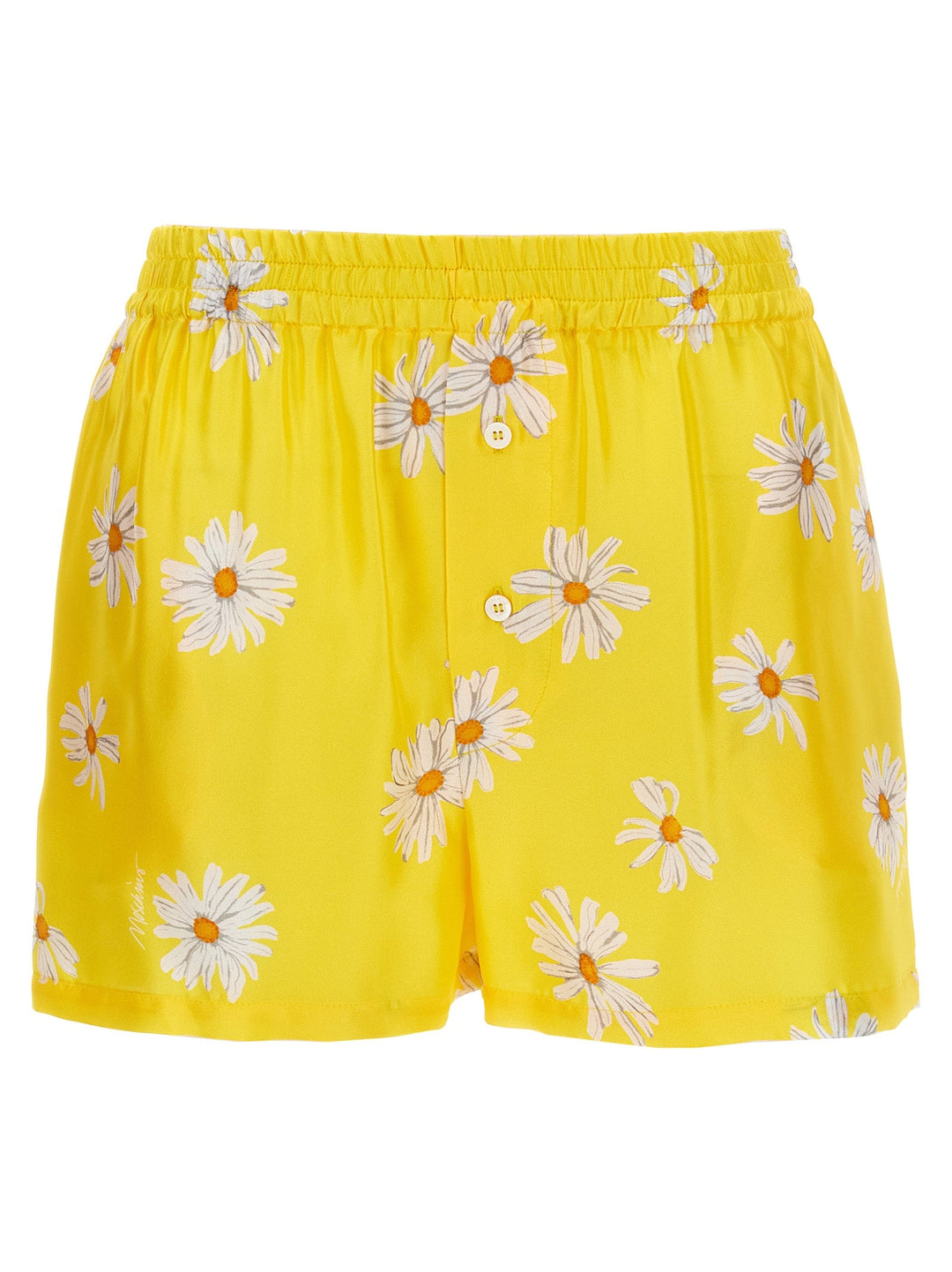 Women’s Moschino Bicolor Silk Bermuda Shorts