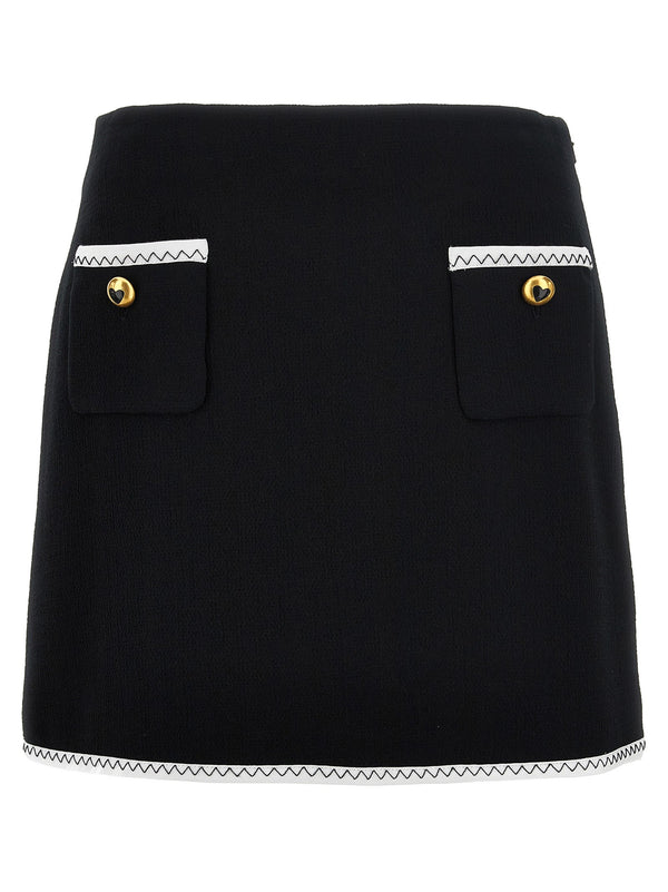 Women’s Moschino Bicolor Viscose Long Skirt
